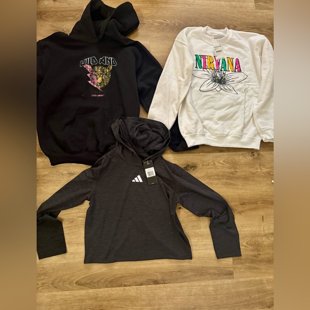 Prince Peter Collection Black wild and free hoodie, NWT black adidas hoodie more
